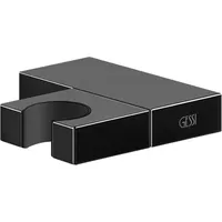 GESSI Rettangolo Wand-Brausehalter verstellbar - Metall schwarz