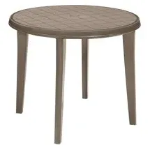 JARDIN Gartentisch 90 x 5,6 x 90 cm Cappuccino
