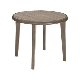 JARDIN Gartentisch 90 x 5,6 x 90 cm Cappuccino
