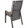 Garden Pleasure MATERA Gartenstuhl 56,5 x 65 x 110 cm grau 1 St.