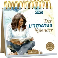 ArsEdition Postkartenkalender Der Literaturkalender 2026