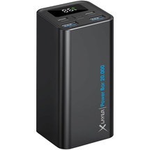 Xlayer Powerbar 65W Power Bank 20000mah PD USB C Schnellladen Digitales Display Ladegerät kompatibel mit MacBook Pro Surface Go iPad Air iPhone 16 15 14 Pro Max Mini Steam Deck