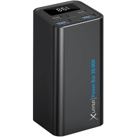 Xlayer Powerbar 65W Power Bank 20000mah PD USB C Schnellladen Digitales Display Ladegerät kompatibel mit MacBook Pro Surface Go iPad Air iPhone 16 15 14 Pro Max Mini Steam Deck