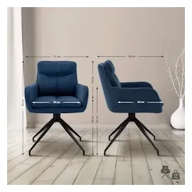 CLP 2er Set Somers Stoff, blau