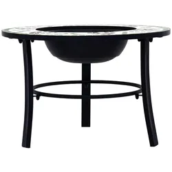 vidaXL Feuerstelle Mosaik Keramik Grün 68 cm