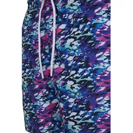 URBAN CLASSICS Badeshorts Urban Classics Multicolor Blau/Pink XL