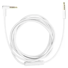 kwmobile Kopfhörerkabel für Beats Studio 3 / Solo 3 / Solo2 / Studio 2 / Studio 1 / Mixr - Ersatz Kabel 140 cm Mikrofon Lautstärkeregler - 3.5mm - Weiß
