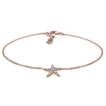 Elli Fußschmuck Seestern Kristalle 925 Sterling Silber