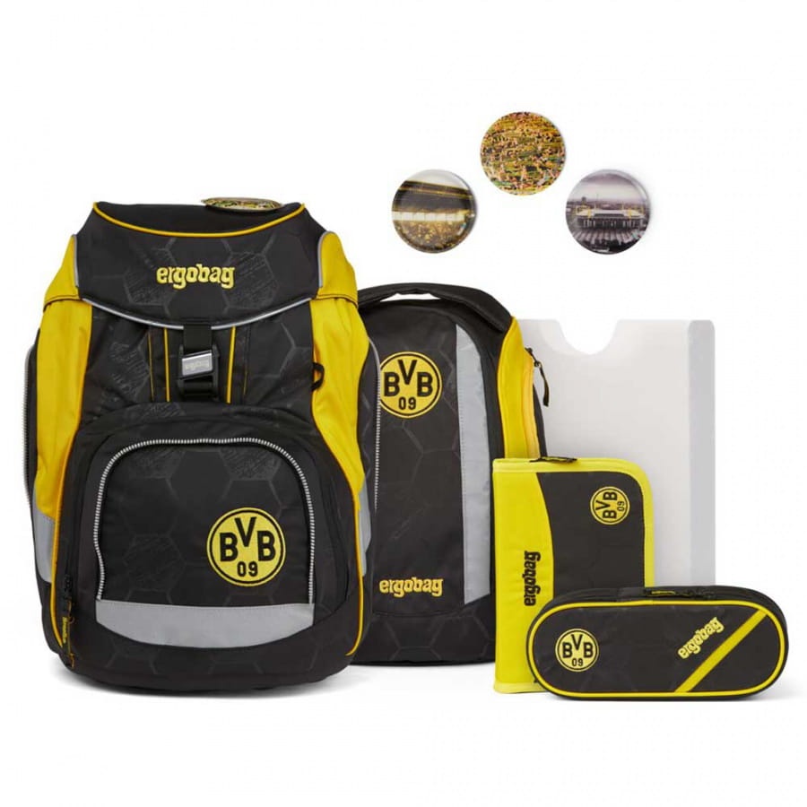 Ergobag Pack Schulrucksack-Set 6tlg Borussia Dortmund