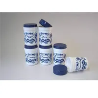 Sonja Plastic 6-er Pack Lebensmittelbehälter 0,18 Liter Zwiebelmuster Spülmaschinenfest