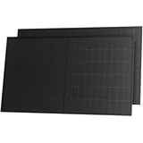 Powerness® 500Wp Solarmodul Full Black, TOPCon bifazial Glas-Glas PV Modul, N-Type Doppelglas Solarpanel mit 0–5W positiver Leistungstoleranz für Balkonkraftwerk, 0% MwSt. (2 Stk)