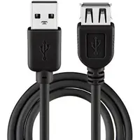 goobay USB-A auf USB-A 3 m Schwarz