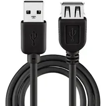 goobay USB-A auf USB-A 3 m Schwarz
