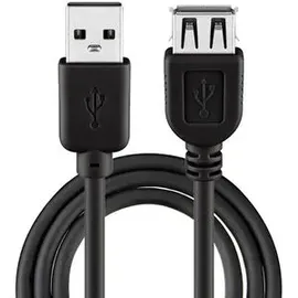 goobay USB-A auf USB-A 3 m Schwarz