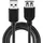 goobay USB-A auf USB-A 3 m Schwarz