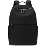 DORRISO Damen Rucksack Mode Tagesrucksäcke Reise Rucksäcke für 14 Zoll Laptop Schulranzen Grosse Kapazität Tourismus Beiläufig Umhängetaschen Wasserdicht Frauen Rucksack M Schwarz