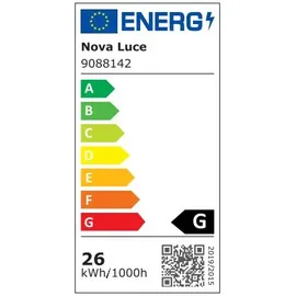 Nova Luce Tilia 1 Ø 33cm H 168cm Braun