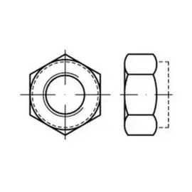 Industrial Quality Supplies Selbstsichernde Sechskantmutter M 20 x 2,5 Stahl