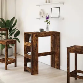 vidaXL Bartisch mit Regal 90 x 40 x 103,5 cm Braun