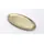 Kerzenteller oval 12 x 6 cm Metall Gold