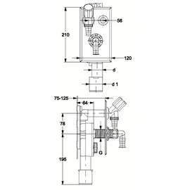 Haas + Sohn OHA 4070 Unterputz-Geräte-Siphon