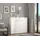 Forte Kombikommode 140 x 120 x 34 cm Weiß