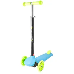 Lorelli Kinderroller Yuppee, 3 PU-Räder mit Licht, höhenverstellbar, Bremse hellblau