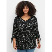 sheego Tunika in schwarz-gemustert | Gr.: 48