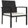 vidaXL Gartenstuhl 57 x 65,5 x 21,6 cm schwarz 2 St.