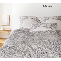 Elegante Bettwäsche Belle - 155x220 cm + 80x80 cm	belle greige