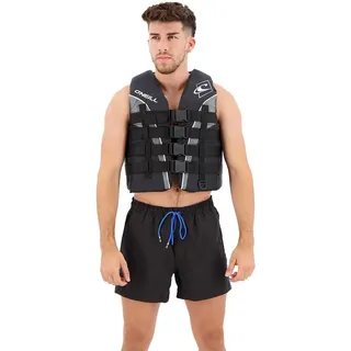 o'neill wetsuits Buoyancy Aid Superlite 50N CE Vest, Black/Smoke White, L, 4723EU-CK4-L