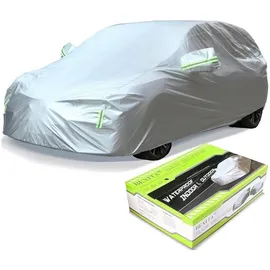 luxuskollektion Stoffgarage XL Vollgarage Schrägheck Silberfarben