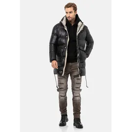 Cipo & Baxx Winterjacke schwarz S