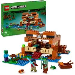 LEGO Minecraft 21256 Das Froschhaus Set, Spielzeug-Haus mit Figuren