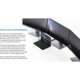 Linq 7-in-1 Multiport Adapter Triple Display Dock LQ48019