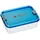 Lässig Brotdose Kinder - Edelstahl Lunchbox Stainless Steel blue/purple