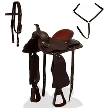 vidaXL Western-Sattel 17" Braun