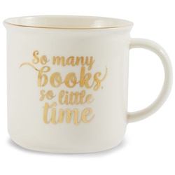 Tasse Emaille Look 'So many books'