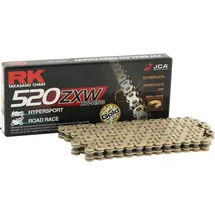 RK Kette GB520ZXW Gold/Schwarz 100 Glieder Motorradkette