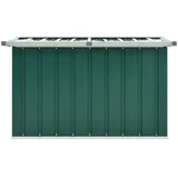 homiuse Gartenbox Auflagenbox Aufbewahrungsbox Gartentruhe Garten Wasserdicht Gartenbox Klein Kissenbox Outdoor Wasserdicht Verzinkter Stahl Grün 109 x 67 x 65 cm Klappdeckel