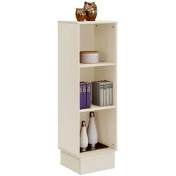 Echtholz Regal in Creme Weiß Kiefer Massivholz