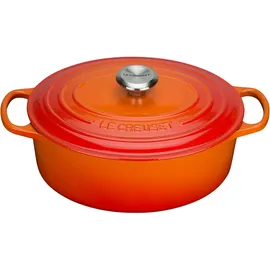 Le Creuset Signature Bräter 40 cm oval ofenrot