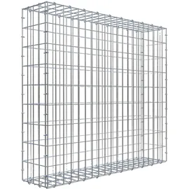 Gabiona C-Ring-Gabione 90 x 100 x 20 cm Maschenw 5 x 10 cm