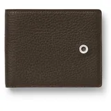 Graf von Faber-Castell 118698 - Kreditkartenetui Cashmere, Dunkelbraun, mit Kartenfächern und Scheinfach