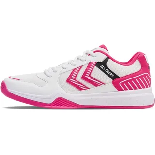 hummel All Court Hallenschuhe bright white/raspberry sorbet 48.5