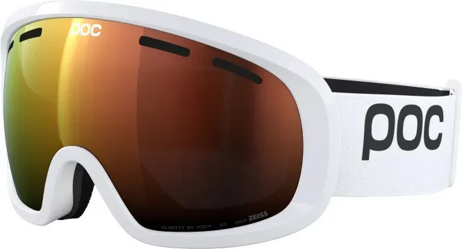 POC FOVEA MID Schneebrille 2025 hydrogen white/partly sunny orange