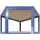 shelfplaza HOME 200x60x30 cm Eckregal blau mit 6 Böden und 145 kg Traglast pro Boden