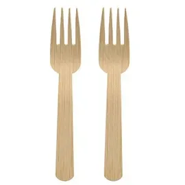 Papstar Gabeln Bambus 14 cm 1000 St. Natur