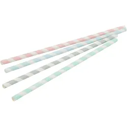 BIOZOYG 7000 Stück Trinkhalm Papiertrinkhalme 20cm,  Ø6mm, pastell, Strohhalme, umweltfreundliche Trinkhalme - Ökologische Alternative zu Plastik
