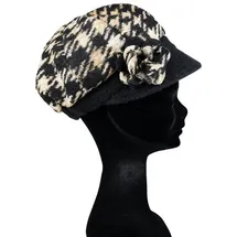 COLLEZIONE ALESSANDRO Hahnentritt Schirmmütze braun onesize